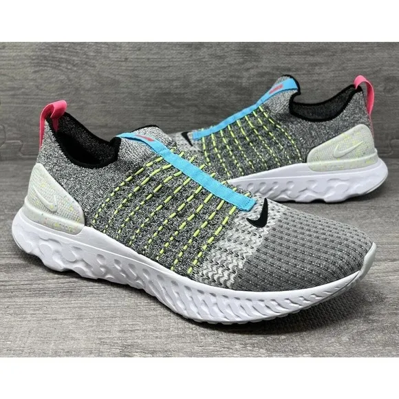 Nike Phantom Run Flyknit 2 Crater Slip On Running Shoes Mens 10 Fast Ship