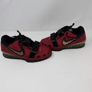 NIKE ROMALEOS 2 WEIGHTLIFTING SHOES RED GOLD BLACK 476927-670 Sz 6.5