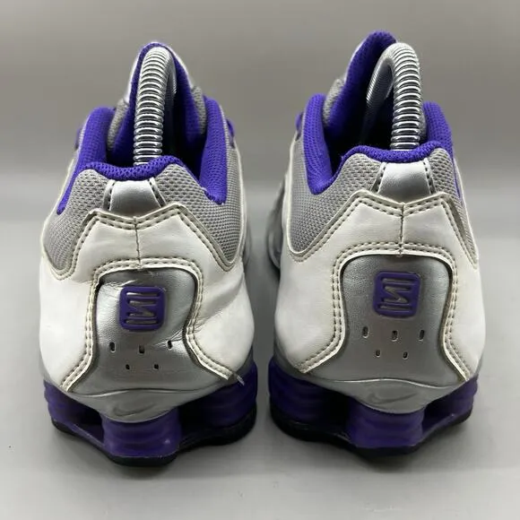 Nike Shox Navina Running Sneakers Women Size 8.5 Gray Purple Comfort Low Shoes