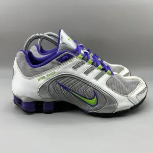 Nike Shox Navina Running Sneakers Women Size 8.5 Gray Purple Comfort Low Shoes