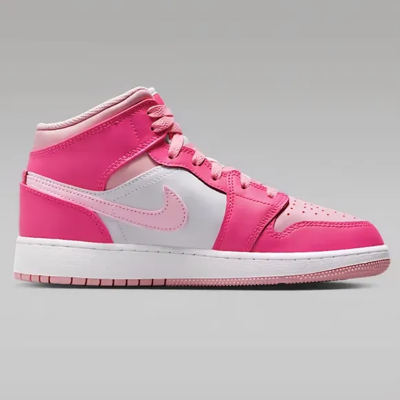 NIKE Youth Air Jordan 1 Mid PS in &quot;Fierce Pink&quot; Size 4.5 Youth/6 Women's - *NIB*