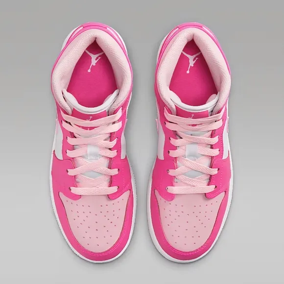 NIKE Youth Air Jordan 1 Mid PS in &quot;Fierce Pink&quot; Size 4.5 Youth/6 Women's - *NIB*