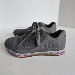 Nobull Gray Patchwork Athletic Trainer Shoes Womens Size 8.5 Fitness Sneakers