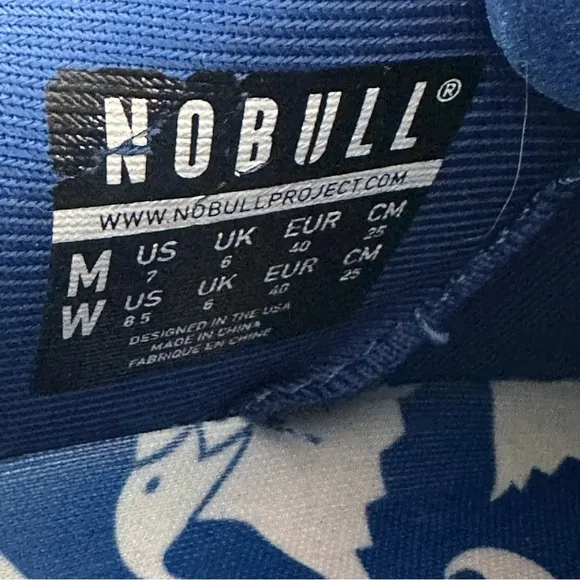 NOBULL Project Flag Trainers Fitness Shoes Navy White Red Women’s Size 8.5