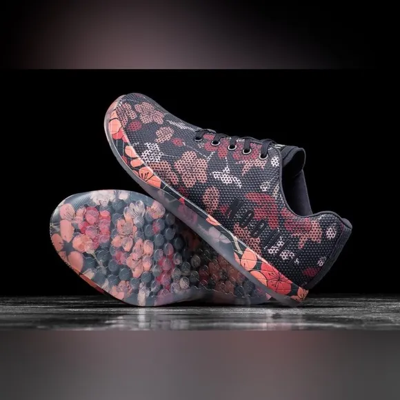 NoBull Project Navy Cherry Blossom Trainer Sneakers Unisex W 15.5 M 14