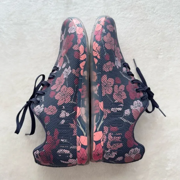 NoBull Project Navy Cherry Blossom Trainer Sneakers Unisex W 15.5 M 14
