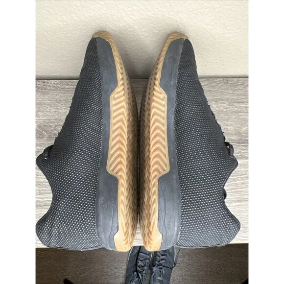 NOBULL Shoes Sneakers Outwork Edge Mens 12.5 Black Gum Superfabric Gym Fitness