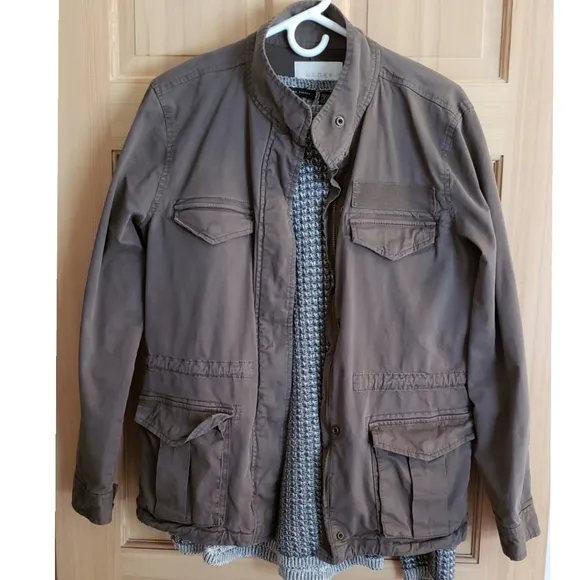 NORDSTROM HINGE Jacket Utility Olive Green Medium