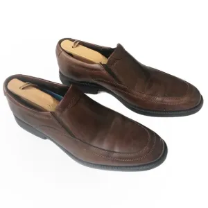 Nunn Bush Comfort Leather Slip On Brown Dress Shoes EUC 8.5M