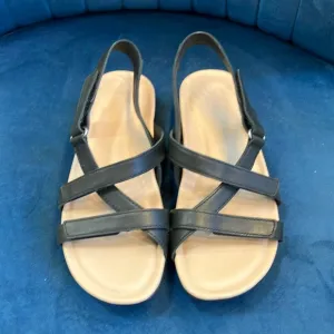 NWOT ABEO Women's Black Strappy Sandals