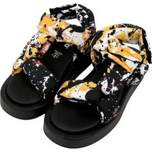 NWT DOGO Women Platform Summer Sandals, Colors of Chaos-Size 7