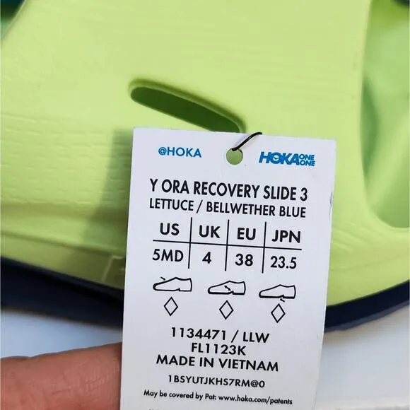NWT Hoka Youth Ora Recovery Slide 3 Sandals