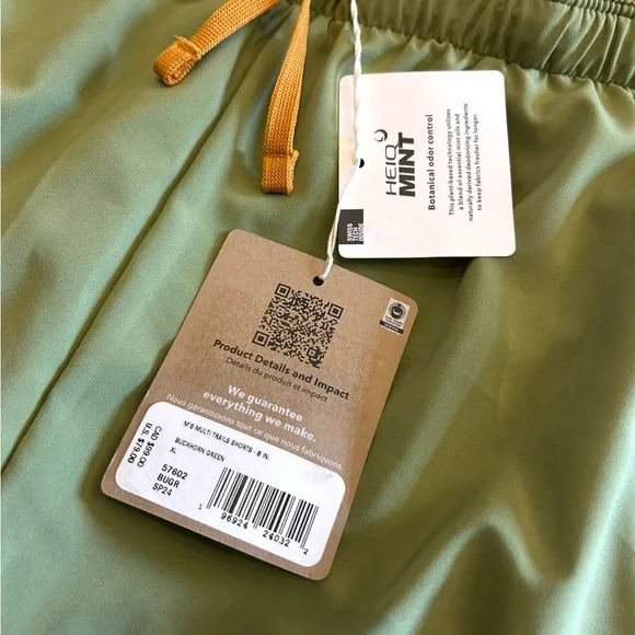 NWT 🍃 MENS PATAGONIA Multi Trails Shorts - XL - Buckhorn Green
