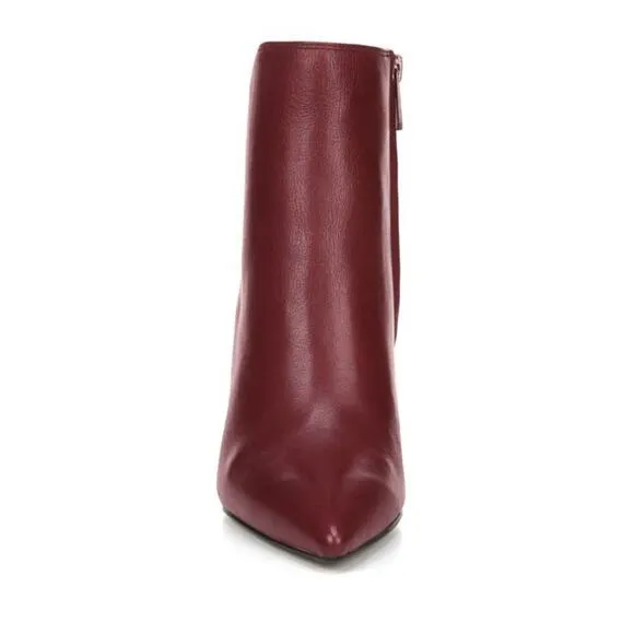 NWT Sam Edelman Women's Leather Raelle Block Heel Pointed Toe Bootie