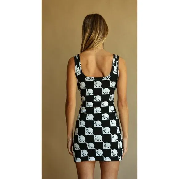 NWT  Women's Araminta James GoldMen Sun dress Noir Sz