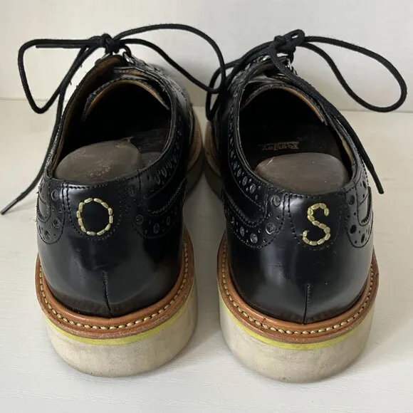 Oliver Sweeney Albany 8 Black Leather Lace-Up Shoes – Size 9.5 US