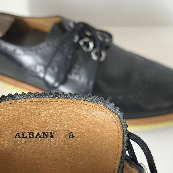 Oliver Sweeney Albany 8 Black Leather Lace-Up Shoes – Size 9.5 US
