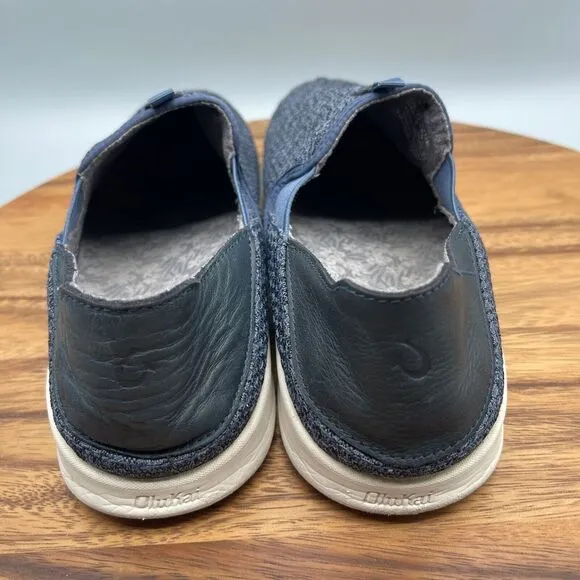 OluKai Alapa Shoes Mens Size 12 Blue Slip On Comfort Sneakers 10396 Vide