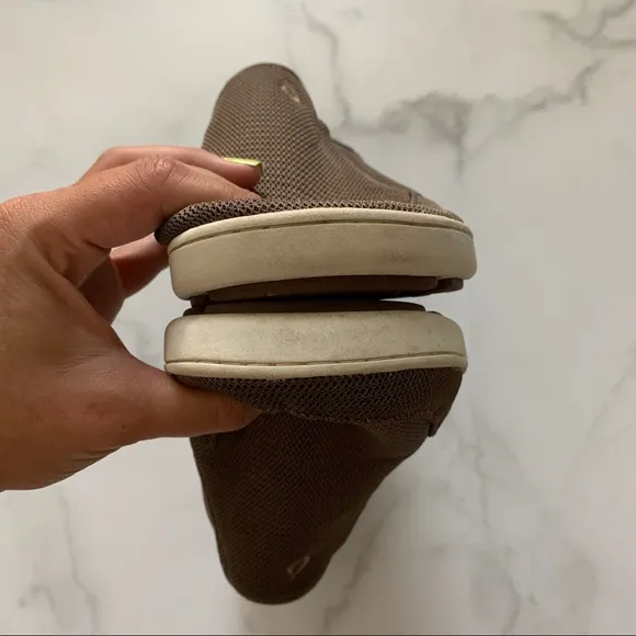 Olukai mens Nohea mesh slip on shoes in Mustang Brown Size 9