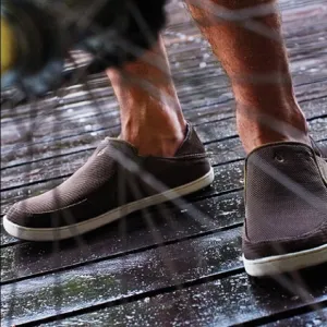 Olukai mens Nohea mesh slip on shoes in Mustang Brown Size 9