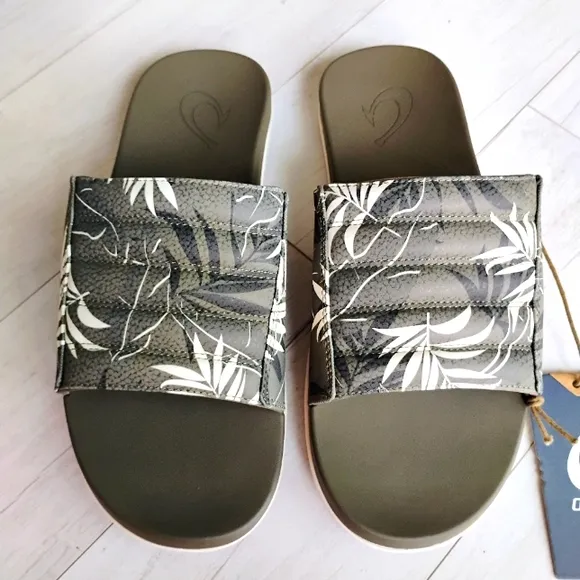 OluKai NEW Mens Maha 'Olu Slides Sandals