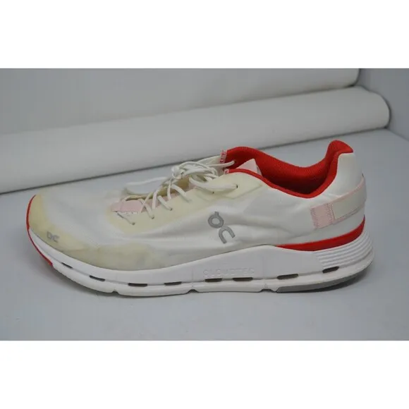 On Cloudnova‎ Form White Red 26.98485 Men's Running Sz 13 Shoes Training Sneaker