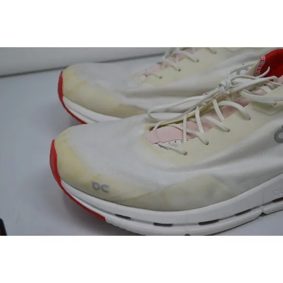 On Cloudnova‎ Form White Red 26.98485 Men's Running Sz 13 Shoes Training Sneaker