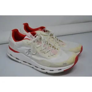 On Cloudnova‎ Form White Red 26.98485 Men's Running Sz 13 Shoes Training Sneaker
