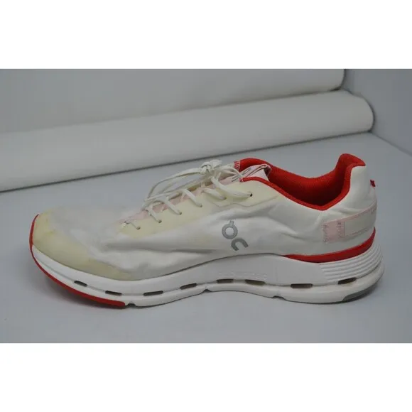 On Cloudnova‎ Form White Red 26.98485 Men's Running Sz 13 Shoes Training Sneaker