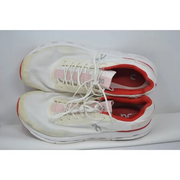 On Cloudnova‎ Form White Red 26.98485 Men's Running Sz 13 Shoes Training Sneaker