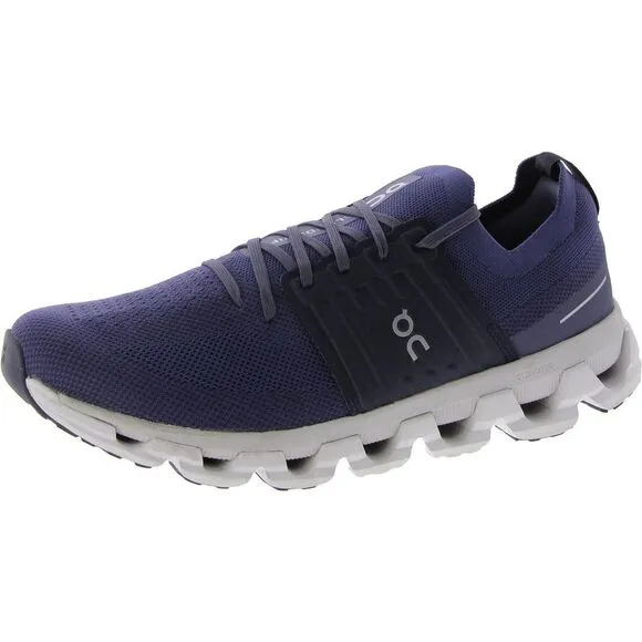 On Mens Cloudswift 3 Blue Fitness Performance Running Shoes Sneakers NWOB