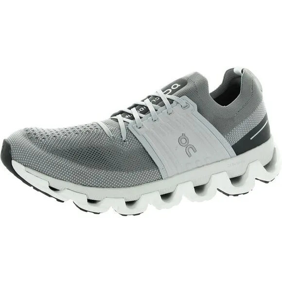 On Mens Cloudswift 3 Gray Fitness Workout Trainers Running Shoes Sneakers New