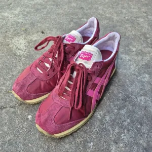 Onitsuka Tiger California 78 Vin Sneakers Men's US Size 6 Shoes Red/Maroon Gray