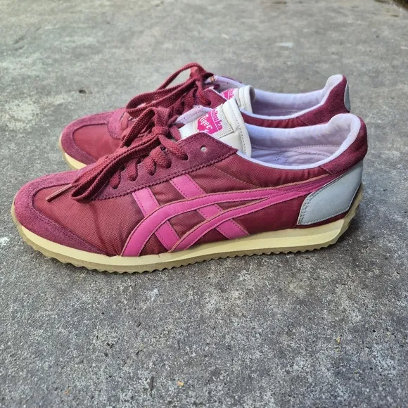 Onitsuka Tiger California 78 Vin Sneakers Men's US Size 6 Shoes Red/Maroon Gray