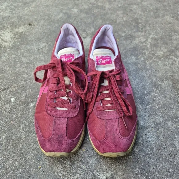 Onitsuka Tiger California 78 Vin Sneakers Men's US Size 6 Shoes Red/Maroon Gray