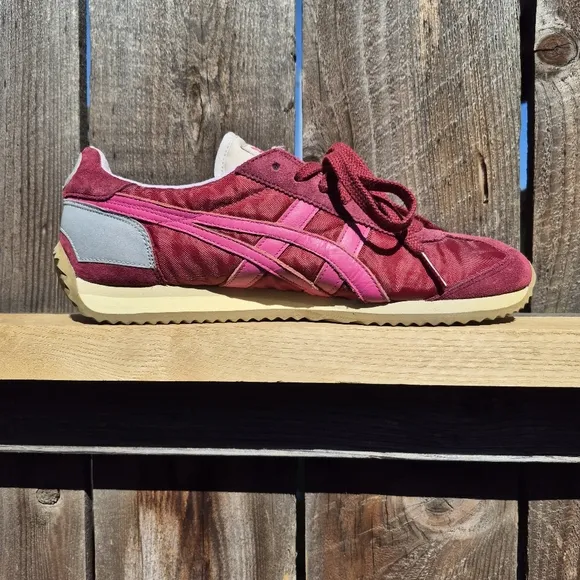 Onitsuka Tiger California 78 Vin Sneakers Men's US Size 6 Shoes Red/Maroon Gray