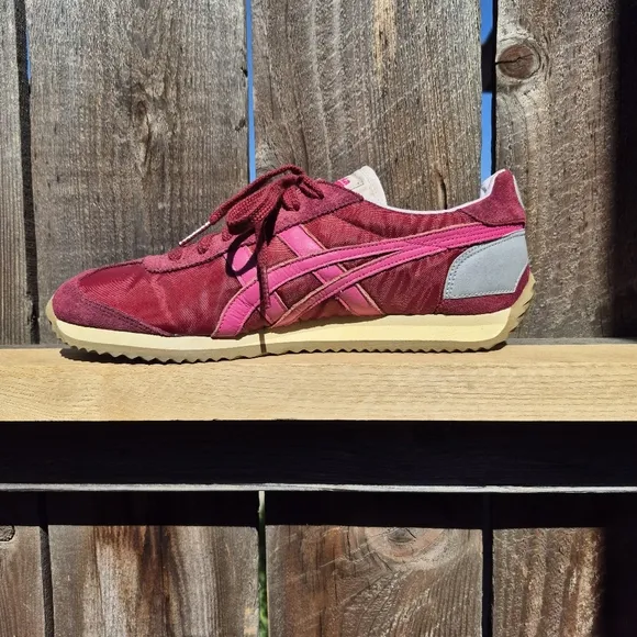 Onitsuka Tiger California 78 Vin Sneakers Men's US Size 6 Shoes Red/Maroon Gray