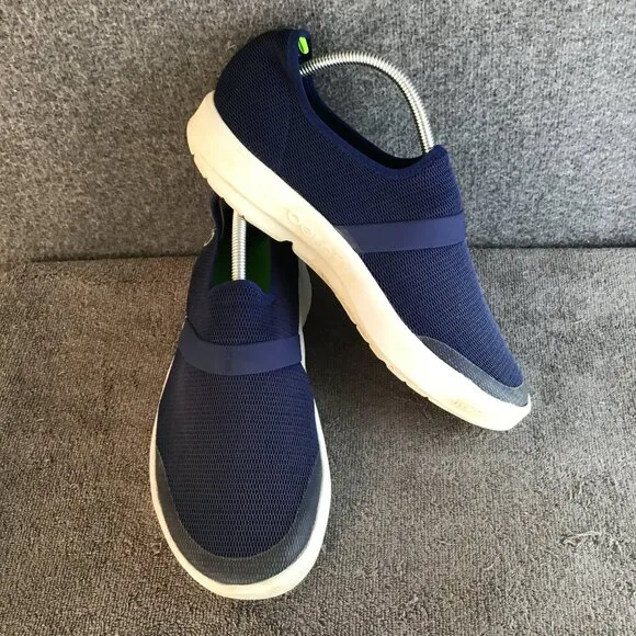 Oofos 00mg Mesh Navy Blue Casual Comfort Shoes Sneakers Size 12 Stretch Pull On