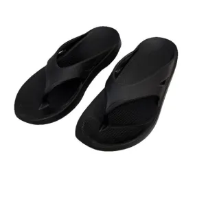 OOFOS Men's OOriginal Recovery M12 Black  Lightweight Thong Flip Flop Sandals