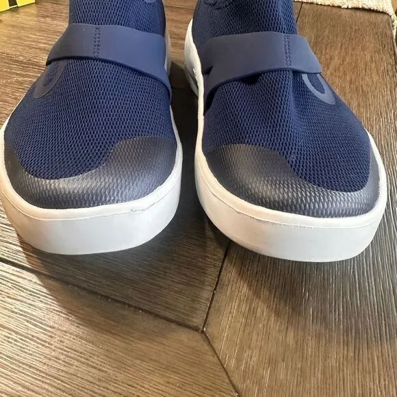 OOFOS Navy Blue Slip On Athletic Recovery Shoes Comfort Walking Sneakers‎ M 10.5