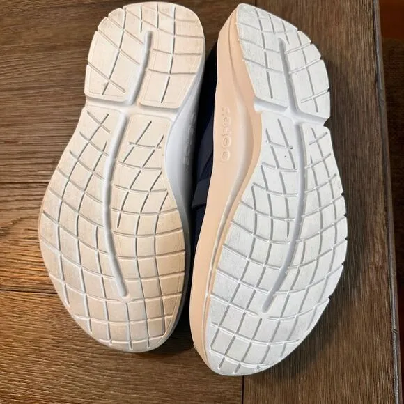 OOFOS Navy Blue Slip On Athletic Recovery Shoes Comfort Walking Sneakers‎ M 10.5