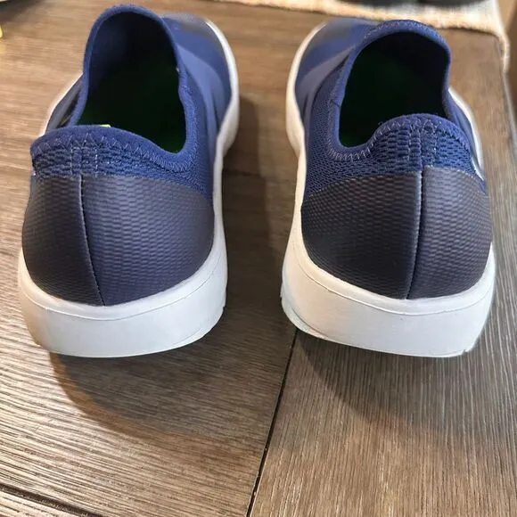 OOFOS Navy Blue Slip On Athletic Recovery Shoes Comfort Walking Sneakers‎ M 10.5