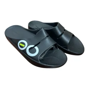 OOFOS OOAH Recovery Sandals Black NWOT Mens Sz 7/Womens Sz 9