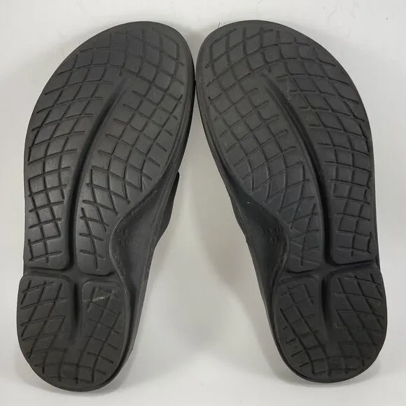 Oofos Ooahh Comfort Slide Mens Size 9, Womens Size 11 Black Recovery Sandals