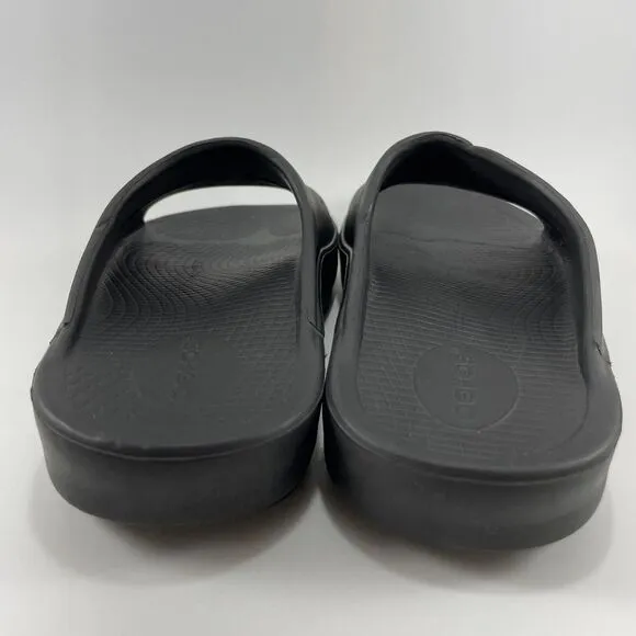 Oofos Ooahh Comfort Slide Womens Size 9, Mens Size 7 Black Recovery Sandals