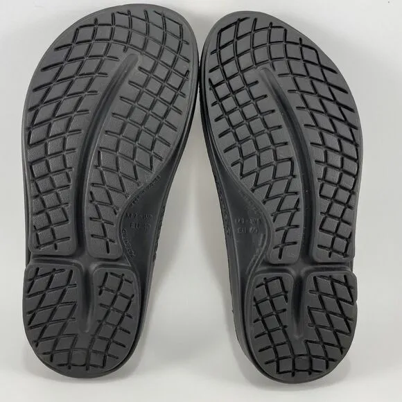 Oofos Ooahh Comfort Slide Womens Size 9, Mens Size 7 Black Recovery Sandals