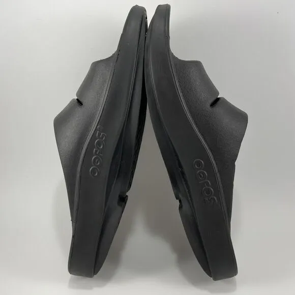 Oofos Ooahh Comfort Slide Womens Size 9, Mens Size 7 Black Recovery Sandals