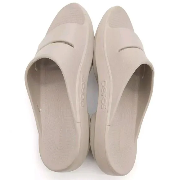 Oofos Ooahh (Mens Size 12) Slip On Comfort Slides‎ Recovery Sandals Tan