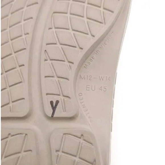 Oofos Ooahh (Mens Size 12) Slip On Comfort Slides‎ Recovery Sandals Tan