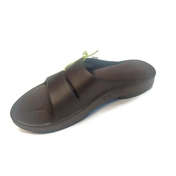 OOFOS Ooahh Recovery Slide Mens Size 11 Womens Size 13 Pool Sandal Mocha Brown
